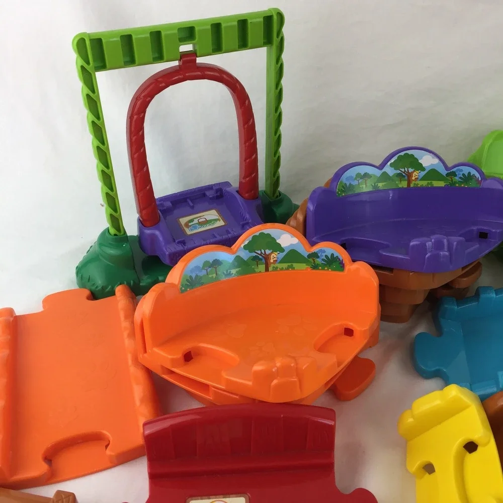 VTech‎ Go Go Smart Animals Monkey Rhino Figures 55 Track Pieces Tested